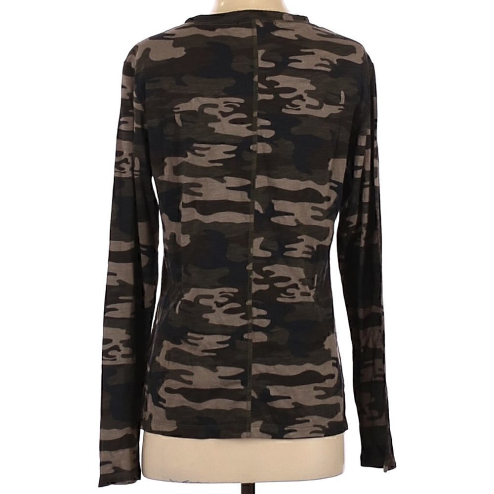 Sanctuary camo casual Long Sleeve top FREE ZARA - Picture 2 of 2